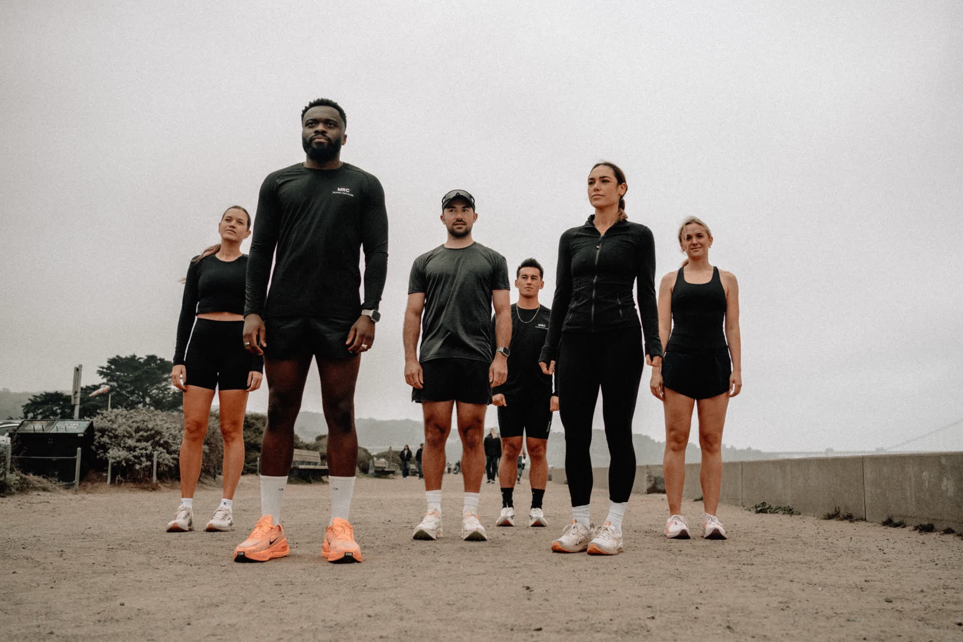 Marina Run Club runners together in San Francisco